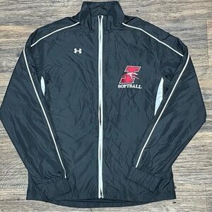 Under Armour Black Windbreaker with White Accents